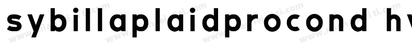 sybillaplaidprocond hvit字体转换